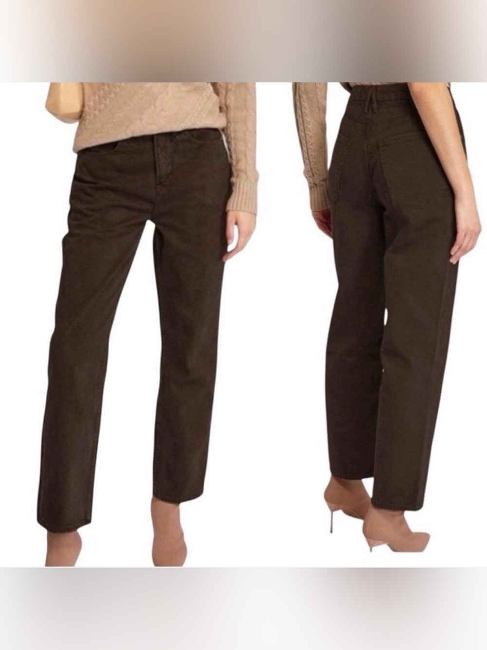 Good American Good 90's Duster
Straight Leg Jeans in Coffee